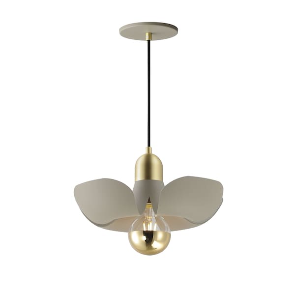 Maxim Lighting Poppy 12'' Pendant, Silver Gold/Satin Brass 11391SGSBR - main